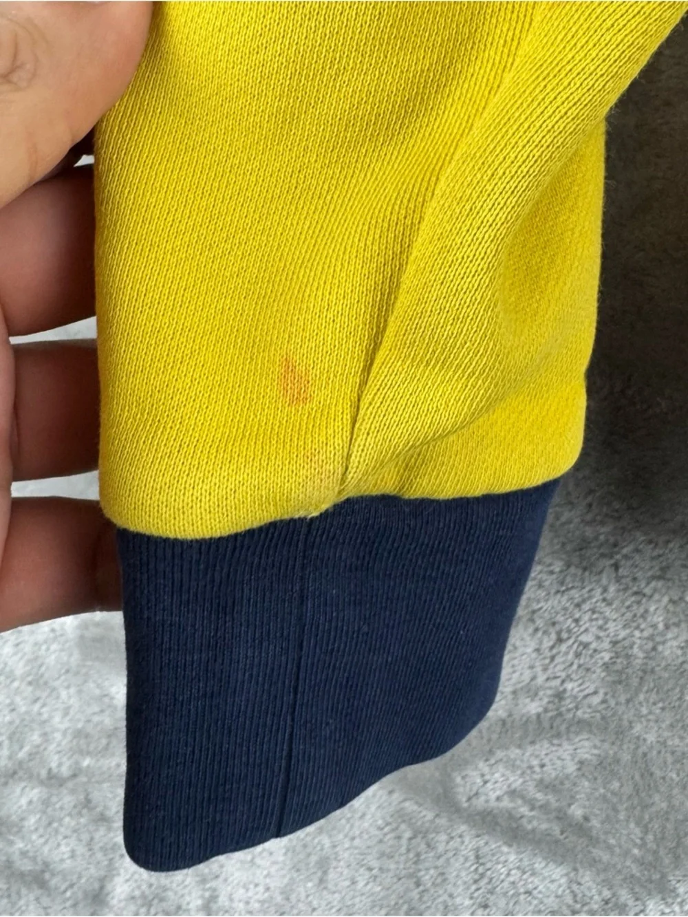 Polo Ralph Lauren Youth M‎ 10-12 Color Block Hoodie Blue Yellow White Green